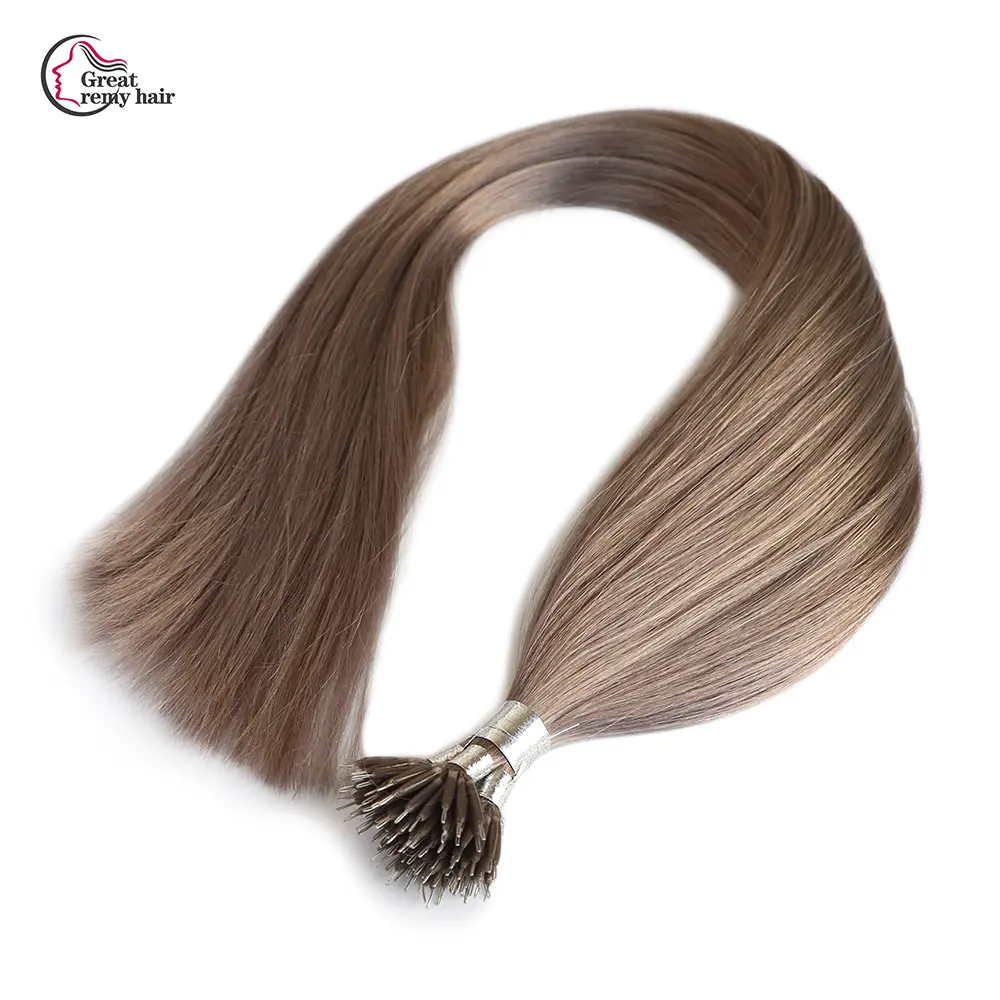 Reale estensioni dei capelli micro anello nano tallone capelli asiatico dei capelli del virgin