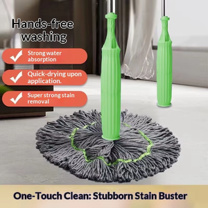 Cedar space Promotion : Tête rotative, Essorage instantané de l'eau, Tissu microfibre, <span class=keywords><strong>Manche</strong></span> télescopique en acier inoxydable pour la maison - Product Image 3