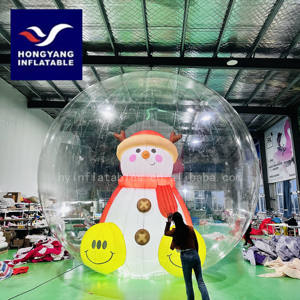 زخارف تجارية عملاقة قابلة للنفخ في عيد الميلاد حجم بشري للبيع - Product Image 3