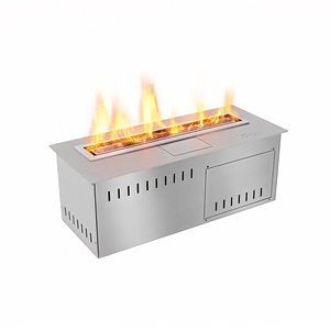 Chimenea de <span class=keywords><strong>Bioetanol</strong></span> Moderna de Acero Inoxidable de 18 Pulgadas, Chimenea Interior con Control Inteligente, Aplicación WiFi y Control Remoto - Product Image 2