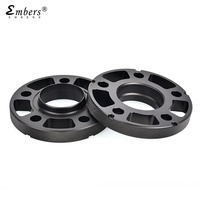 Entretoises de roue en aluminium noir 5x120 CB 72,6 mm avec adaptateur de moyeu d'épaisseur 12-20 mm pour E46/E60/E90/F10/F30 Mini par Embers