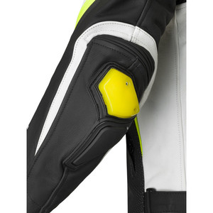 Befast INTERLAGOS CE Black White Yellow motorcycle <b>racing</b> <b>jacket</b> 5XL - Product Image 4