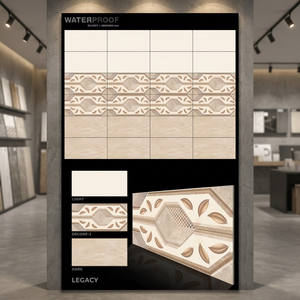 Azulejo de Porcelana Ondulado Superbrillante de 12x24 30x60cm 300x600mm, Superficie Pulida para Decoración de Paredes de Cocina, Azulejos de Cerámica, Azulejos de PVC para Pared - Product Image 5