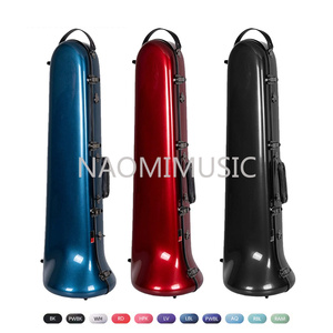 Custodia rigida NAOMI leggera e robusta per trombone tenore/basso con tracolla regolabile e rivestimento in peluche - Product Image 4
