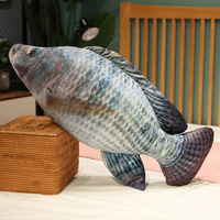 Simulation carpe poisson jouets en peluche apaisant Crucian Chub peluche poupées réaliste natation poisson oreillers pour le soulagement du Stress