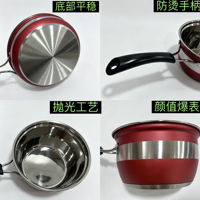 Ensemble de casseroles en acier inoxydable de style allemand de haute qualité, 12 pièces, ensemble de casseroles à induction à double fond, marmite et poêles
