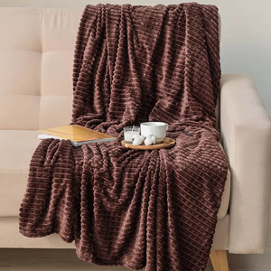 Hot Bán Hàng Hóa Tùy Chỉnh Nhà Máy Trực Tiếp Bán Buôn Thanh Lịch Sọc Hẹp Cắt Thiết Kế In Flannel Chăn Cho Phòng Và Máy Bay - Product Image 3