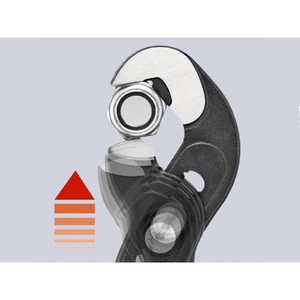 Llave de alicates Knipex Tucano, gris atramentado, para tubos y tuercas, 250 mm - Product Image 4