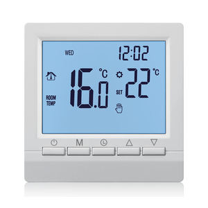 Régulateur de température <span class=keywords><strong>programmable</strong></span> pour chaudière à <span class=keywords><strong>gaz</strong></span>, commande manuelle <span class=keywords><strong>sans</strong></span> <span class=keywords><strong>fil</strong></span>, <span class=keywords><strong>thermostat</strong></span> à piles AA avec verrouillage enfant - Product Image 1