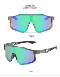 Lunettes de sport GUN FRAME GREEN MERCURY avec verres PC durables pour la protection tout au long de l'année lors du cyclisme en extérieur - Product Image 1
