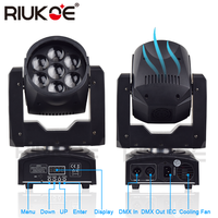 Mini projecteur LED Movinghead Beam Wash Zoom 7x12 LED
