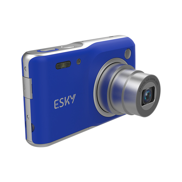 Digital Camera with 12X Optical Zoom 4K/64MP Ultra HD Video Photo Built-in LED Light Face Detection CCD Small Camera
