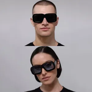 FW Fashion Brand Designer Classic Retro Shades Oversized Plastic Thick Frames Square Men Women Sunglasses Custom Logo