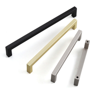 Poignées modernes en alliage d'aluminium de Chine 128mm Poignées de porte Armoires Tiroirs Armoires Commodes Chambres à coucher Salles de bains Quincaillerie chinoise