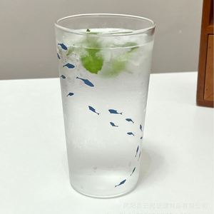 Tasse en verre borosilicate transparente, nouveau design poisson, minimaliste, pour café et lait au bureau - Product Image 6