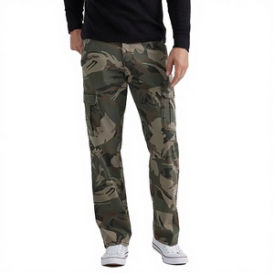 Pantalon cargo ample pour homme avec logo personnalisé de haute qualité, coupe droite, multi-poches, streetwear, respirant et léger - Product Image 2
