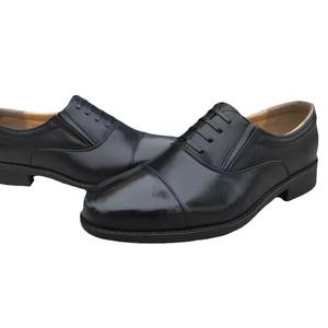 Men's <b>Black</b> Leather Dress Shoes Flat <b>Heel</b> <b>Low</b> Top Business Work Shoes - Product Image 5
