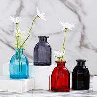 Vente en gros d'usine de flacons en verre de 150 ml de diffuseur de roseaux à fleurs séchées, aromathérapie, désodorisant d'air