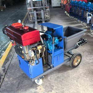 Máquina de pulverización de mortero de cemento multifuncional, bomba de pintura diésel eléctrica, equipo de pulverización de mortero de cemento - Product Image 4