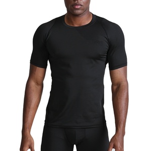 Ropa de Fitness para hombre, camisetas de manga corta transpirables de secado rápido ajustadas para correr y entrenar con impresión personalizada - Product Image 1