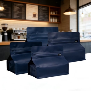 Jnh 250g 500g Custom Printed Food Grade AL Flat Bottom Stand up Tea <strong>Pouch</strong> Packaging Coffee Bean Bags One-Way Valve Zipper - Product Image 1