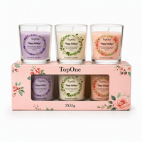 Bougie parfumée en cire de soja naturelle écologique, étiquette privée, vente en gros, bougies d'aromathérapie, coffret cadeau pour mariage, fête, décoration de Noël