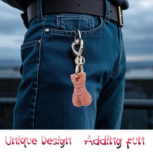 Реалистичный 3d пенис орнамент взрослый шалость подарок для автомобиля Аксессуары жидкий силиконовый пенис аксессуары Мини Забавный кулон - Product Image 5