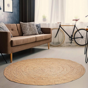 Tapis en jute écologique pour salon, chambre et salle à manger, avec texture naturelle, tissage durable et décoration élégante pour la maison - Product Image 6