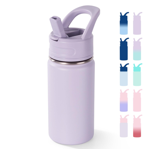 20oz 34oz Custom Logo Bottle Green Sports Vacuum Insulated Stainless Steel Ceramic Inner Water Bottle <b>With</b> <b>Straw</b> Lid - Product Image 1