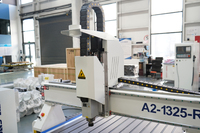 Routeur CNC 4 axes 4*8 pieds pour le travail du bois avec système de contrôle Syntec, moteur à broche unique pour la découpe et la gravure rotatives