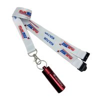 Lanière personnalisée en polyester pour transfert thermique par sublimation avec crochet pour porte-badge, porte-clés