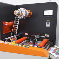 Machine de découpe laser CO2 automatique 4 axes refroidie par eau DARUI D360 pour étiquettes, bois, papier, films, matériaux PLT/AI/BMP, découpe en continu