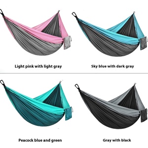 Hamac de camping simple double Shiyi pour l'intérieur, l'extérieur et les loisirs Nylon Parachute Tissu Swing Chaise suspendue pour le cyclisme en intérieur - Product Image 6