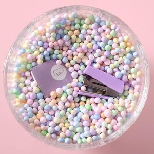 Macaron màu mini Stapler và sinh viên văn phòng phẩm kết hợp thiết lập dễ thương thuận tiện nhỏ STAPLE máy - Product Image 4