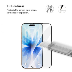 Verre trempé HD transparent 9H pour <span class=keywords><strong>iPhone</strong></span> X/XS/<span class=keywords><strong>XR</strong></span>/12/13/14/15/16/17 Plus/Pro Max, <span class=keywords><strong>incassable</strong></span> et anti-rayures - Product Image 3