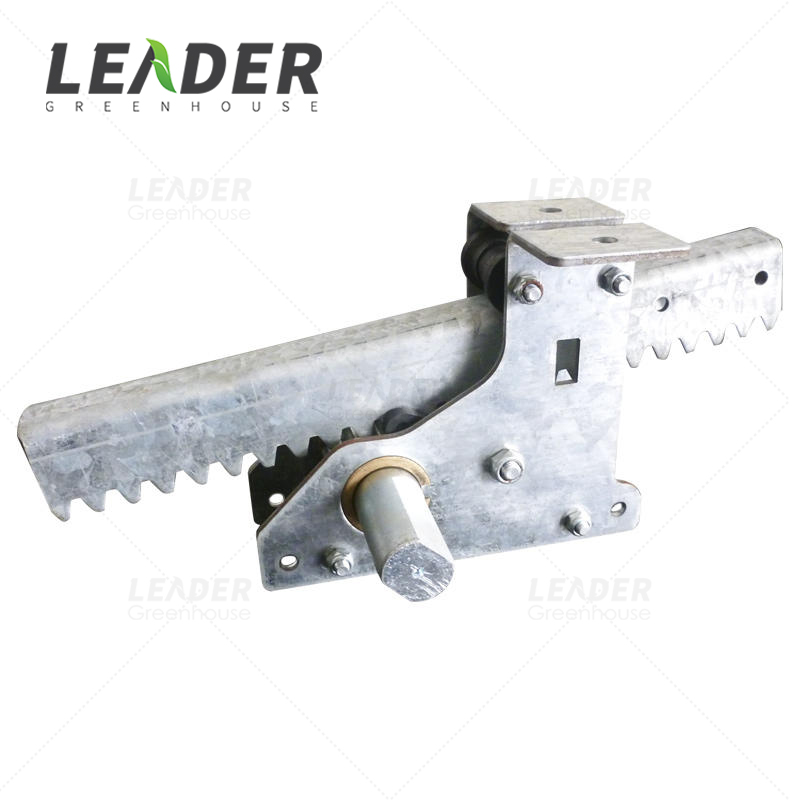 High Zinc Layer 275g Galvanized Large Copper Sleeve Pinion 3965mm Rack for Glass Greenhouse Shading System Sliding Flexible Gear