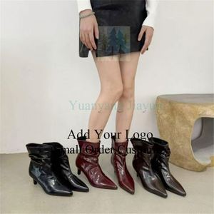 Botines de Mujer con Tacón de Bloque, Estilo Casual, Vaquero, para Montar a Caballo - Product Image 2