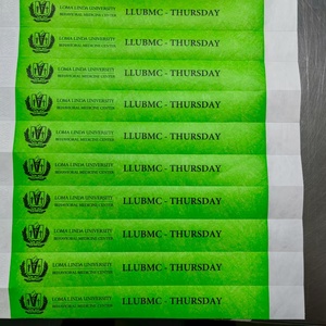 Custom Disposable Waterproof Tyvek Paper <b>Wristbands</b> for Events Pad Printing Custom Logo & Color 19x250mm Custom Size - Product Image 4