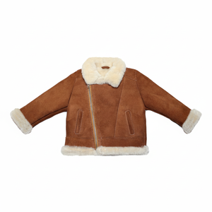 แจ็คเก็ตหนังบิ๊กไบค์เกอร์ผู้ชายคอตั้งสไตล์หรูหราสำหรับฤดูหนาว  แบบสั่งทำพิเศษ  ขายส่ง สีดำ สีน้ำตาล - Product Image 1