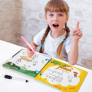 Pintura al agua libros <span class=keywords><strong>para</strong></span> colorear aprendizaje Doodle juguete pluma Control juego <span class=keywords><strong>de</strong></span> entrenamiento Montessori cognición niños juguetes <span class=keywords><strong>de</strong></span> aprendizaje - Product Image 3