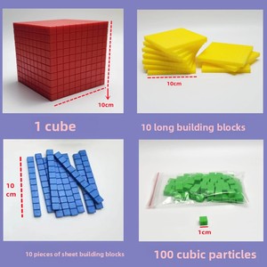 Modè<span class=keywords><strong>le</strong></span> de calcul de grands chiffres à quatre décimales pour l'apprentissage des nombres jusqu'à la dixième place, instrument pédagogique en plastique pour la compréhension des mathématiques - Product Image 2