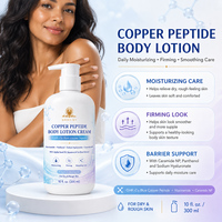 Hydratant Corporel Personnalisé au Logo GHK Cu Cuivre Peptide Glycérine Vitamine E Émollient Massage Beauté Vente en Gros Fournisseur