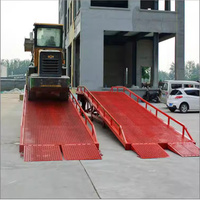 Plate-forme de chargement et de déchargement de conteneurs Rack d'entreposage et de logistique Rampe de chariot élévateur Charge de charge 10 tonnes 8 tonnes sur l'essieu
