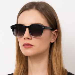 New Fashion Vintage Men Square Gradient Frame Sunglasses Custom Logo Wholesale Manufacturer <b>Sun</b> Glasses with High Quality <b>Shades</b> - Product Image 2