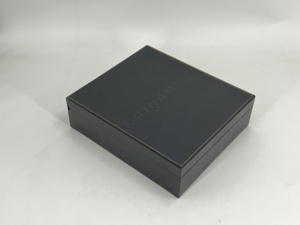 Luxury High Quality <strong>Black</strong> Feel Good Tea Portable Custom Organizer Flap Small Leather <strong>Box</strong> - Product Image 4