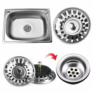 Fabriek Directe Levering 83 Mm Gootsteen Afvoer Zeef Roestvrij Staal 201/304 Gootsteen Zeef Accepteren Aangepaste Kleuren Afvoerfilter