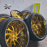 Jantes en alliage forgé XINGTU personnalisées de luxe, 2/3 pièces, 24/26 pouces, or chromé, pour camion Chevrolet C10, Cutlass, Impala, Monte Carlo