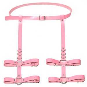 Chaîne de corps en cuir punk sexy, bondage BDSM, ceinture porte-jarretelles en cuir pour <span class=keywords><strong>jeu</strong></span> de bondage fétiche - Product Image 5