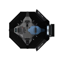 NPC ALSEYE Mecha Space PC Case, Special Spaceship Shape Design Micro ATX/ITX PC Case 360 Cooler Gaming Computer Cases & Towers