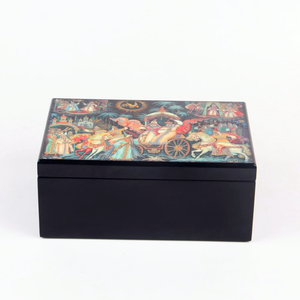 Caja de Regalo de Té de Madera de Acacia 4C Grabada a Mano de Lujo con Logotipo Personalizado y Acabado Brillante para Hojas de Té, Paquete de Regalo Empresarial para Días Festivos - Product Image 4